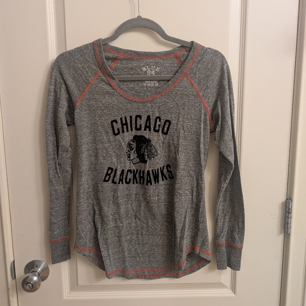 Blue 84 Chicago Blackhawks Long Sleeve